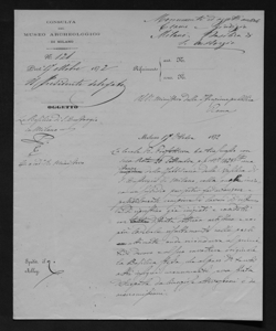 1881 - Francesco Sebregondi al ministero dell'Istruzione Pubblica