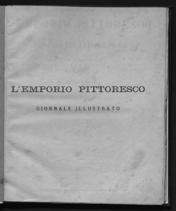 L'emporio pittoresco giornale settimanale