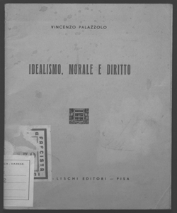 Idealismo, morale e diritto Vincenzo Palazzolo