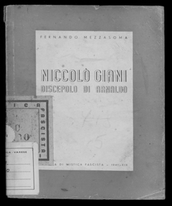 Niccolò Giani discepolo di Arnaldo Fernando Mezzasoma