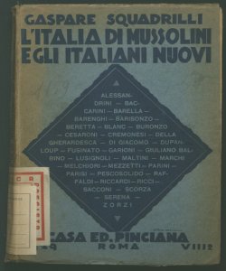 L'Italia di Mussolini e gli italiani nuovi Gaspare Squadrilli