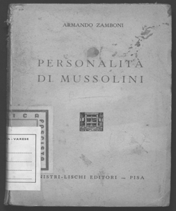 Personalità di Mussolini Armando Zamboni