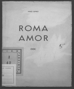 Roma-Amor ode Al principe imperiale Nino Seprio