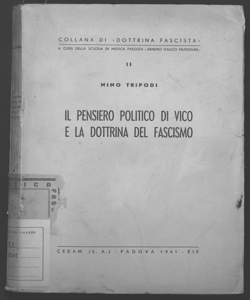 Il pensiero politico di Vico e la dottrina del fascismo Nino Tripodi