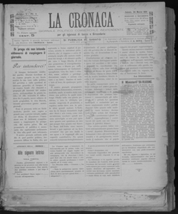 La cronaca giornale politico commerciale indipendente per gli interessi di Lecco e circondario