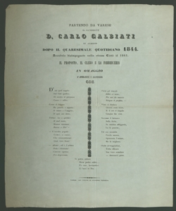 Partendo da Varese il sacerdote D. Carlo Galbiati