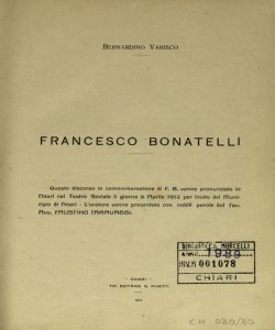 Francesco Bonatelli / Bernardino Varisco