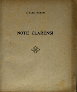 Note clarensi / Luigi Rivetti