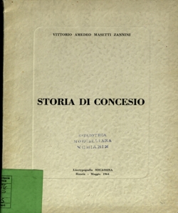 Storia di Concesio / Vittorio Amedeo Masetti Zannini