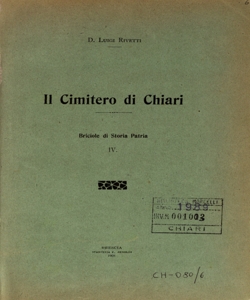 Il cimitero di Chiari / Luigi Rivetti