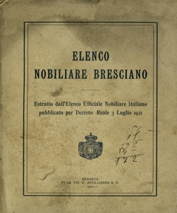 Elenco nobiliare bresciano