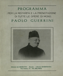 Programma per la ristampa e la prenotazione di tutte le opere di mons. Paolo Guerrini