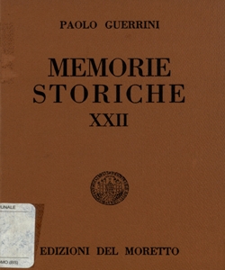 22: Il Padre Angelo Paradisi e i primi Gesuiti in Brescia / Antonio Cistellini; pref. di P. Guerrini