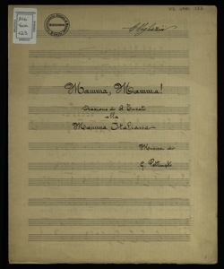 Mamma, Mamma! / Orazione di A. Turati alla Mamma Italiana; musica di G. Pettinato