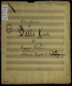 Valzer finale nel Ballo Kamil / del correografo [!] Pollini [i.e. Pulini]; ridotto per Pianoforte da Pietro Pellegrini