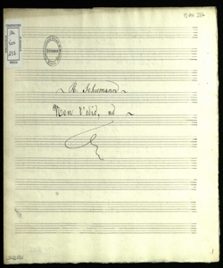 Non t'odio, no / R. Schumann