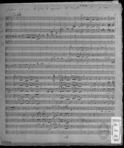 Sinfonia nell'Opera La figlia del reggimento / M.o Donizetti ; rid.per archi G.P