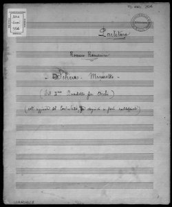 Scherzo - Minuetto, (del 1mo Quartetto per archi) / Romano Romanini