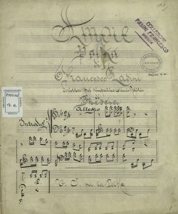 Amore: Polka / di Francesco Pasini, scritta per simpatico Circolo Artistico di Brescia