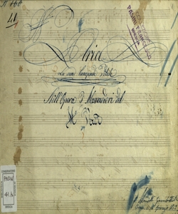 Aria La sua lampada vitale: Nell'Opera I Masnadieri / del M.o Verdi