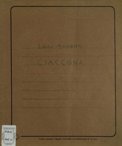 Ciaccona / Luigi Manenti