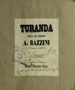 [8]: Turanda / musica del maestro A. Bazzini
