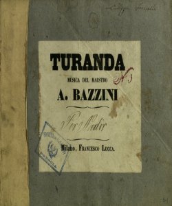 [5]: Turanda / musica del maestro A. Bazzini