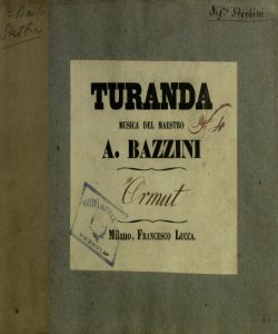 [6]: Turanda / musica del maestro A. Bazzini