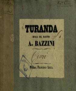 [7]: Turanda / musica del maestro A. Bazzini