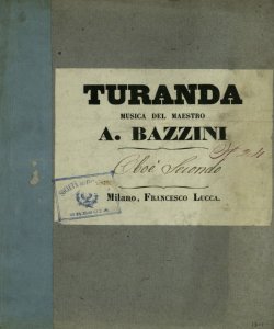 [13]: Turanda / musica del maestro A. Bazzini