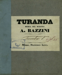 [22]: Turanda / musica del maestro A. Bazzini