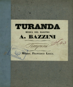 [31]: Turanda / musica del maestro A. Bazzini