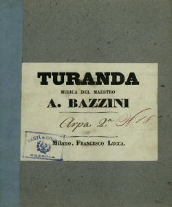 [33]: Turanda / musica del maestro A. Bazzini