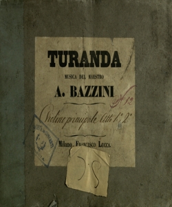 [34]: Turanda / musica del maestro A. Bazzini