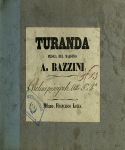 [35]: Turanda / musica del maestro A. Bazzini