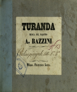 [35]: Turanda / musica del maestro A. Bazzini