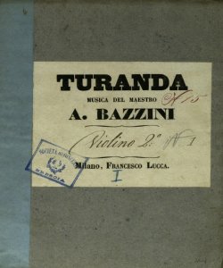 [37]: Turanda / musica del maestro A. Bazzini