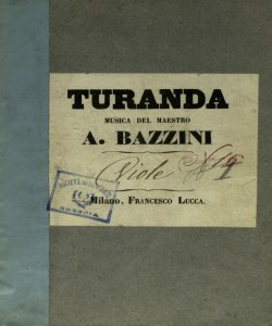 [38]: Turanda / musica del maestro A. Bazzini