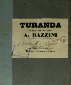[39]: Turanda / musica del maestro A. Bazzini