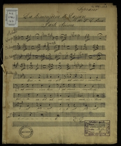 La Resurrezione di Lazzaro: Oratorio per Canto ed Orchestra / composto dal Rev.do L. Perosi