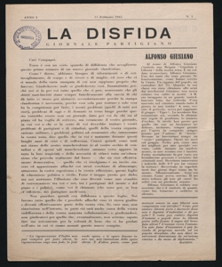 La disfida giornale partigiano