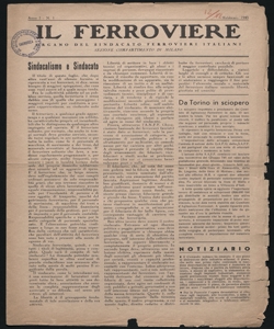 Il ferroviere organo del Sindacato ferrovieri italiani, Sezione compartimento di Milano