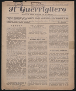 Il guerrigliero giornale delle Brigate G. Mazzini