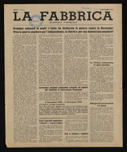 La fabbrica organo della Federazione milanese del Partito comunista italiano