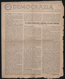 Democrazia la democrazia sarà cristiana o non sarà