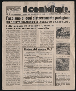 Il combattente organo dei Distaccamenti e delle Brigate d'assalto Garibaldi