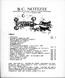 B.C. NOTIZIE - 1, n. 4 - ottobre 1984
