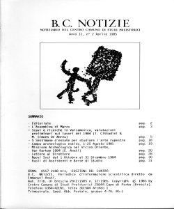 B.C. NOTIZIE - 2, n. 2 - aprile 1985