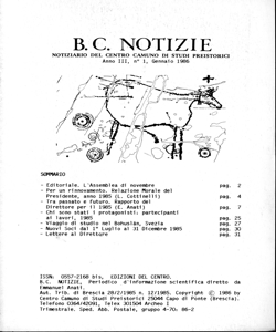 B.C. NOTIZIE - 3, n. 1 - gennaio 1986