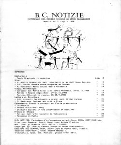 B.C. NOTIZIE - 5, n. 3 - luglio 1988
